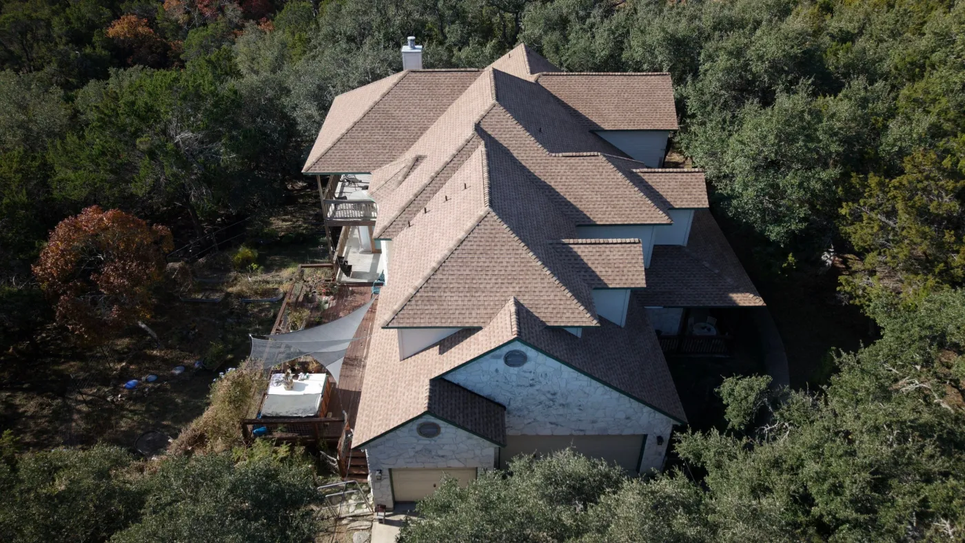 Texas Hill Country GAF shingle replacement